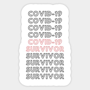 Covid-19 Survivor Sticker